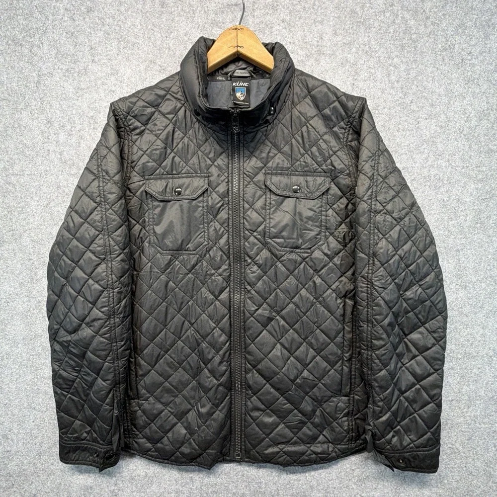 Kuhl Kadence Quilted Jacket Mens Medium Black Full Zip Insulated Shacket